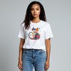 Dames T-shirt wit met kattenprint – schattig Cat Lover shirt, zacht & comfortabel, cadeau voor kattenliefhebbers