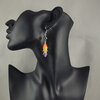 Disco holografische regenboog hang oorbellen