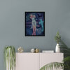 Dracula geïnspireerd kunst print 40 x 50 cm, gotische horror muurdecoratie, scène van een vampier begraafplaats, literaire poster