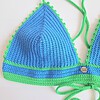 Gehaakt topje | Blauw en groen