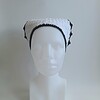 Gehaakte bandana | Wit en zwart