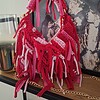 Gehaakte crossbody tas | Rood en roze