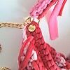 Gehaakte crossbody tas | Rood en roze