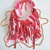Gehaakte crossbody tas | Rood en roze