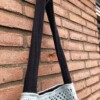 Gehaakte tas van Completely Hook’d, schoudertas, totebag lichtblauw