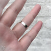 Gehamerde zilveren ring 4mm – 925 sterling zilver – nikkelvrij & op maat gemaakt