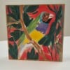 Gouldian, houten paneel