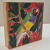 Gouldian, houten paneel
