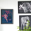Koningin van de Doden kunst print 40 x 50 cm, gotische fantasie muurdecoratie, Satans Bal, literaire poster