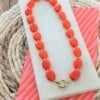 Koningsdag kralenketting oranje