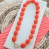 Koningsdag kralenketting oranje