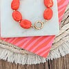 Kralenarmband oranje Koningsdag