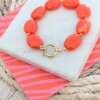Kralenarmband oranje Koningsdag