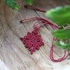 Macramé Mandala Kettiing Rose