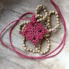 Macramé Mandala Kettiing Rose