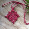 Macramé Mandala Kettiing Rose