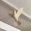 Magnetic hummingbird window art - Beige
