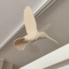 Magnetic hummingbird window art - Beige
