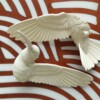 Magnetic hummingbird window art - Beige
