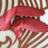 Magnetic hummingbird window art - Bordeaux