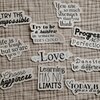 Motiverende quote stickerset, engelse set 10 stuks
