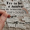 Motiverende quote stickerset, engelse set 10 stuks