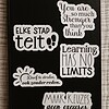 Motiverende quote stickerset, engelse set 10 stuks