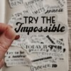 Motiverende quote stickerset, mix engels/nederlands set van 20 stuks