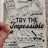 Motiverende quote stickerset, mix engels/nederlands set van 20 stuks