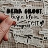 Motiverende quote stickerset, nederlandse set 10 stuks