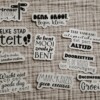 Motiverende quote stickerset, nederlandse set 10 stuks