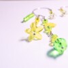 Peridot Bloesem ear cuffs (paar) – groengele oorhangers zonder gaatje