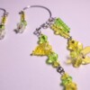 Peridot Bloesem ear cuffs (paar) – groengele oorhangers zonder gaatje