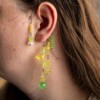 Peridot Bloesem ear cuffs (paar) – groengele oorhangers zonder gaatje