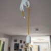 Plafondlamp in handvorm - Flick - Mustard yellow