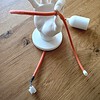 Plafondlamp in handvorm - Flick - Salmon