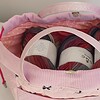 Projecttas – Handgemaakte breitas - haaktas licht roze