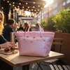 Projecttas – Handgemaakte breitas - haaktas licht roze