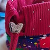 Projecttas – Handgemaakte breitas - haaktas rood met veel kleuren en ruimte