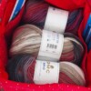 Projecttas – Handgemaakte breitas - haaktas rood met veel kleuren en ruimte