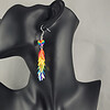 Regenboog hart holografische oorbellen