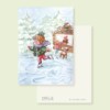 schaatsen, wenskaart 10x15cm
