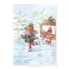 schaatsen, wenskaart 10x15cm