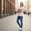 Soft light pink Cat Tee – Everyday Comfort Edition