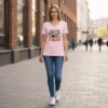 Soft light pink Cat Tee – Everyday Comfort Edition