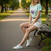 Stijlvol T-shirt met unieke print – Perfect voor een opvallende look
