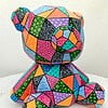 Teddybeer – Handgeschilderd Kleurrijk Beeldje