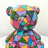 Teddybeer – Handgeschilderd Kleurrijk Beeldje