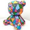 Teddybeer – Handgeschilderd Kleurrijk Beeldje