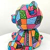 Teddybeer – Handgeschilderd Kleurrijk Beeldje